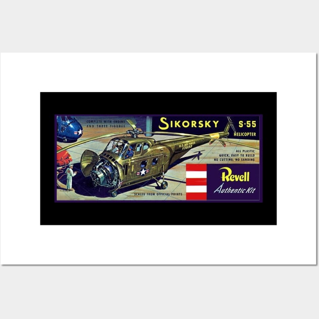 Model Kit Box Art - Sikorsky Helicopter Wall Art by Starbase79